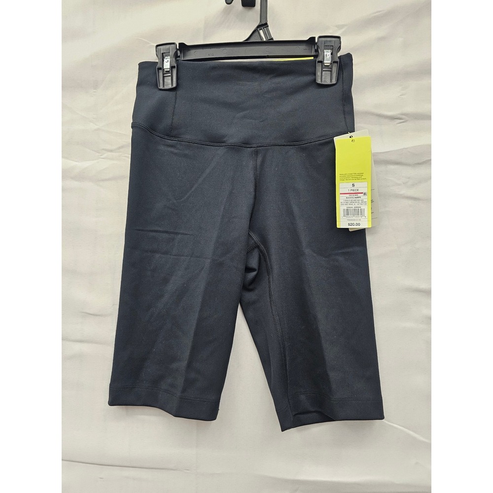 All in Motion Womens Dynamic Flex High Rise 10" Bike Shorts Black Onyx S NWT